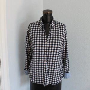 Navy and White Tommy Hilfiger Button Up